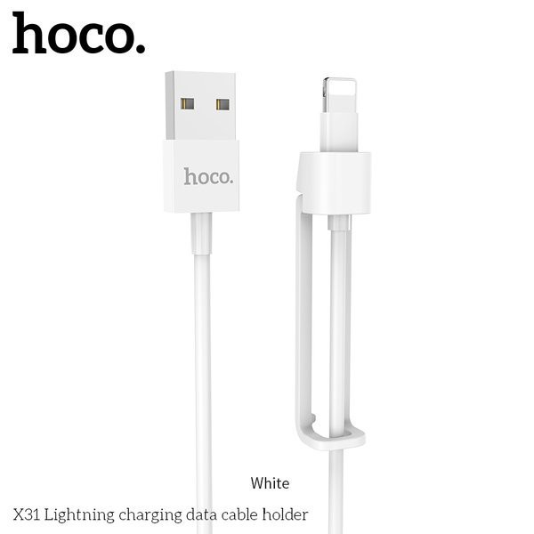 ✔CHÍNH HÃNG✔ Cáp sạc nhanh kèm giá đỡ HOCO X31 đầu lighting cho các dòng Iphone