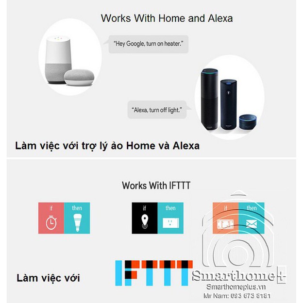 Công Tắc Wifi Điều Khiển Từ Xa Tuya Basic SHP-Basic
