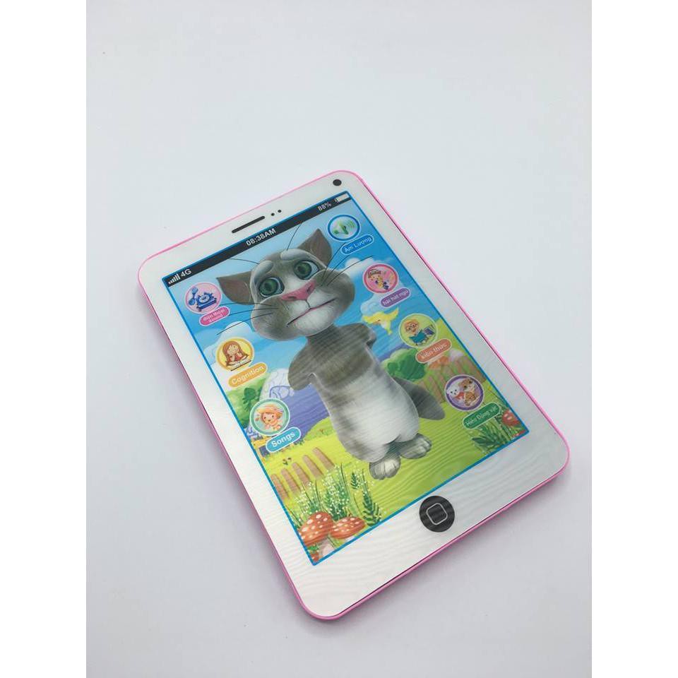 ĐỒ CHƠI Vỉ đồ chơi Ipad mèo Tom Cat 3D thông minh dùng pin có nhạc vui nhộn quà tặng cho bé