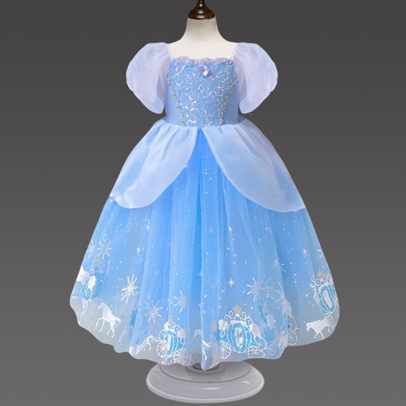 Đầm hóa trang công chúa Elsa cho bé gái