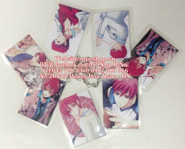 Móc khoá kuroko no basket combo 5 cái mẫu ngẫu nhiên
