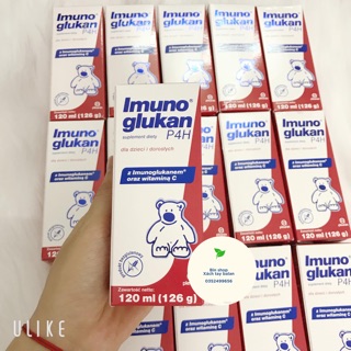 Sản phẩm imunoglukan hàng balan 120ml