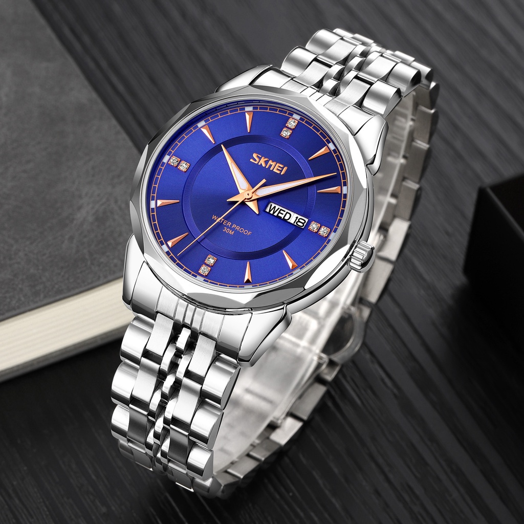 Đồng Hồ Quartz Nam Hiển Thị Ngày Chống Thấm Nước SKMEI 9268