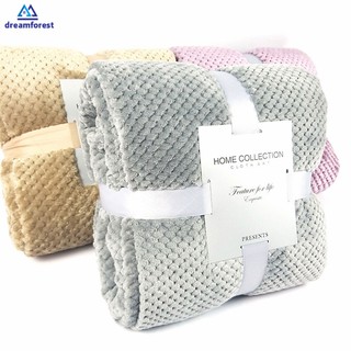 Super Soft Blanket Portable Office Travel Blanket Children Bed Blanket Towel Fleece Mesh Blanket