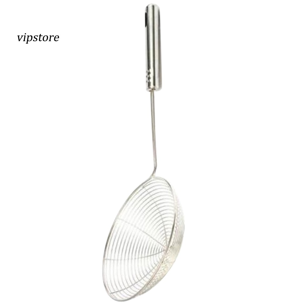 Rây Lọc Thức Ăn Chiên Cán Dài Bằng Thép Không Gỉ