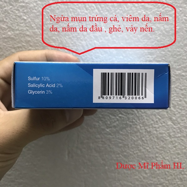 Xà phòng tắm SAFUR giảm mụn lưng ngực, xà phòng tắm cho da mụn trứng cá viêm da nấm da ghẻ vảy nến  85g