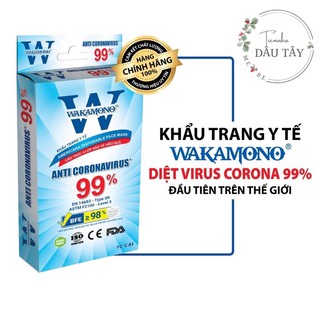 KHẨU TRANG Y TẾ WAKAMONO 4 LỚP NGĂN CHẶN TỐI ĐA KHẢ NĂNG LÂY NHIỄM VIRUS - HỘP 10 CÁI