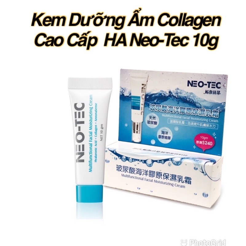 Kem dưỡng ẩm Hyaluronic Acid Collagen cao cấp tuýp 10g