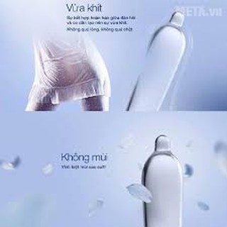 Bao cao su Durex Invisible Extra Thin siêu mỏng 10 bao ( che tên sản phẩm)