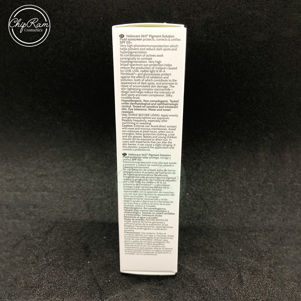 Kem chống nắng Heliocare 360 Pigment Solution Fluid 50ml giảm đốm nâu
