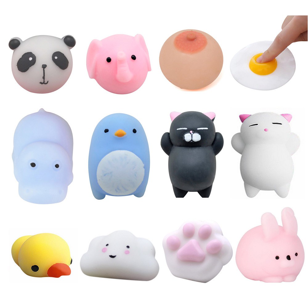 Squishy mini giá rẻ đồ chơi mochi slime dẻo nhật bóp tay giảm stress đa dạng mẫu mã