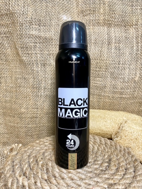 Xịt Khử Mùi Nam Nước Hoa Nam Tính, Cổ Điển, Bí Ẩn JAGLER BLACK MAGIC HUNCA 150ml