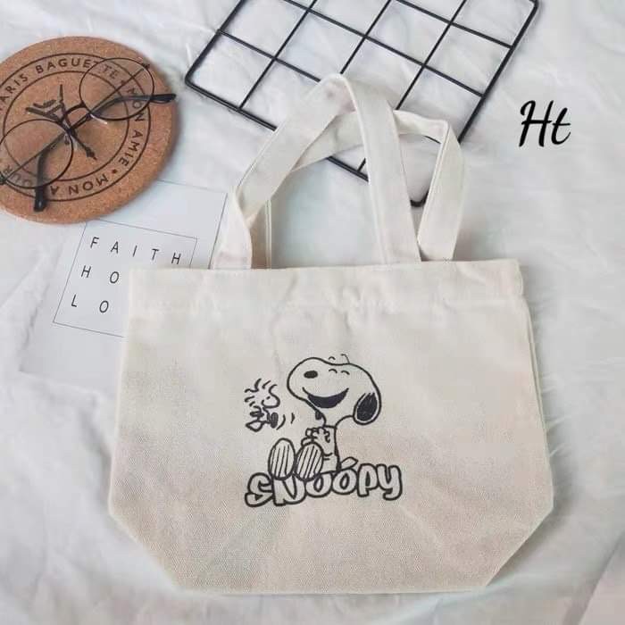 [Túi tote] Túi Snoopy vỗ tay HTH1120