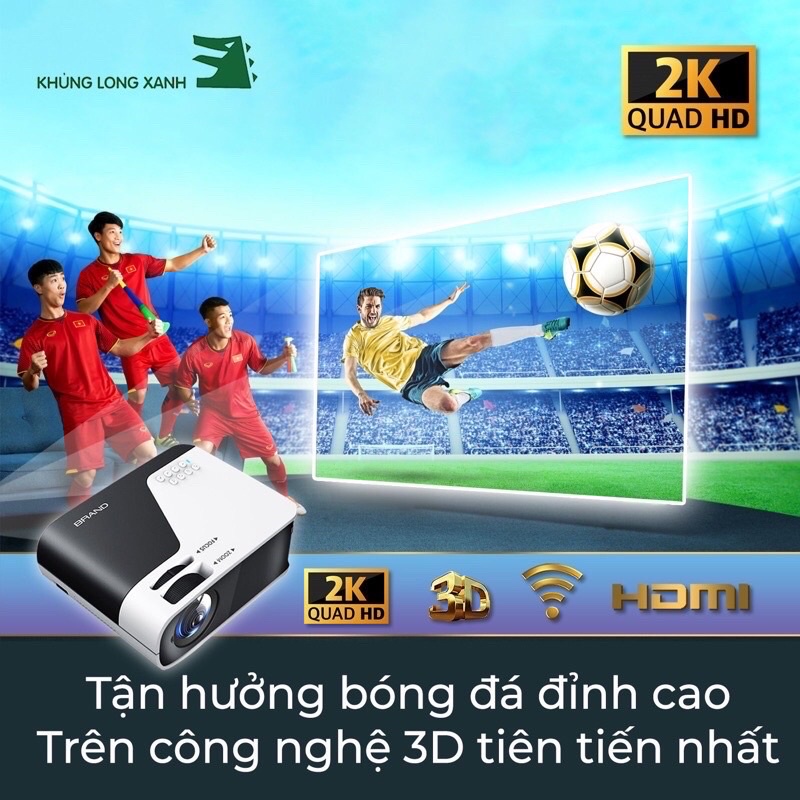 Máy chiếu mini 2K Khủng Long Xanh | BigBuy360 - bigbuy360.vn
