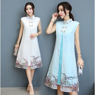 Đầm Sườn Xám Cách Tân Thời Trang Trung Hoa Dành Cho Nữ