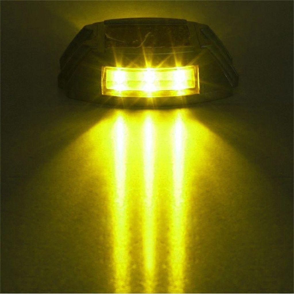 IVORY Đèn LED 6 Bóng Năng Lượng Mặt Trời Hình Vuông Bằng Nhôm