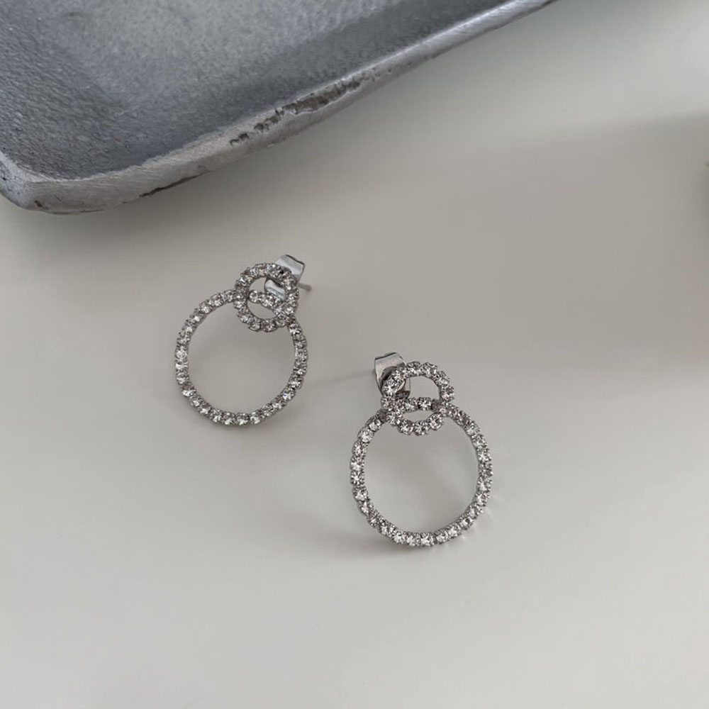 Đôi Khuyên Tai Nữ Hình Tròn Thời Trang Hàn Quốc