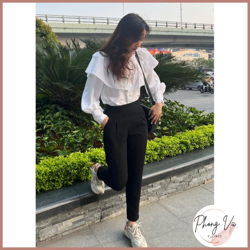 [TẶNG QUÀ]Quần baggy nữ PV742,cạp cao,chun sau,khóa sườn,không đỉa,vải tuyết mưa,cực đẹp | BigBuy360 - bigbuy360.vn