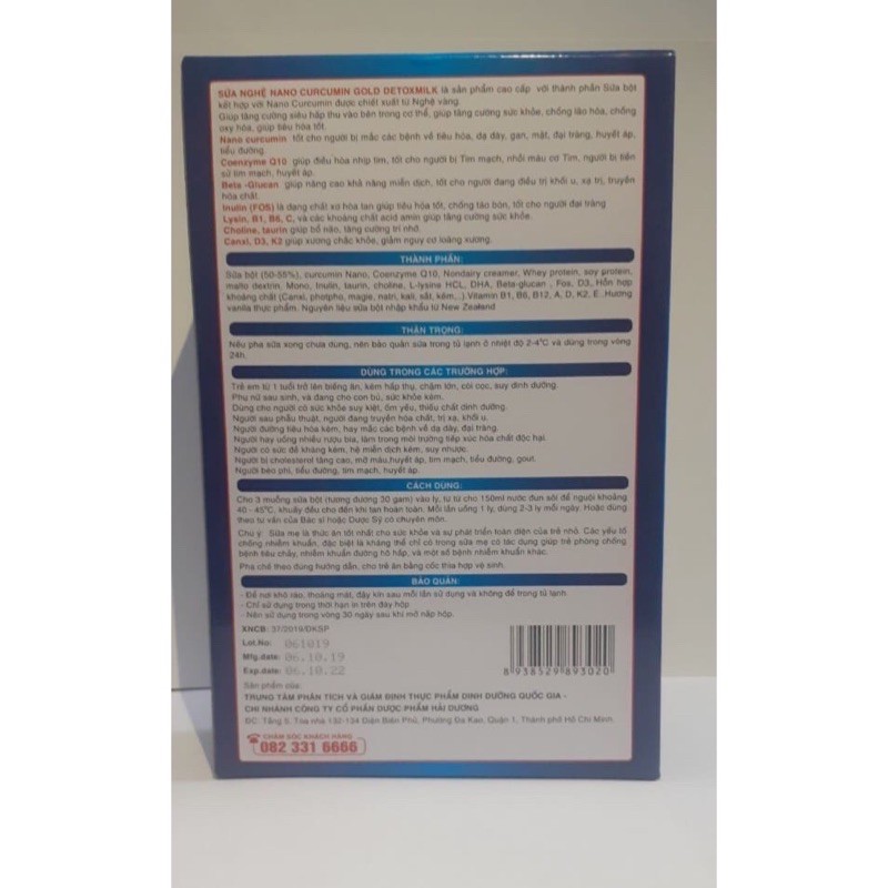 [150g] sữa nghệ nano curcumin gold detoxmilk | BigBuy360 - bigbuy360.vn