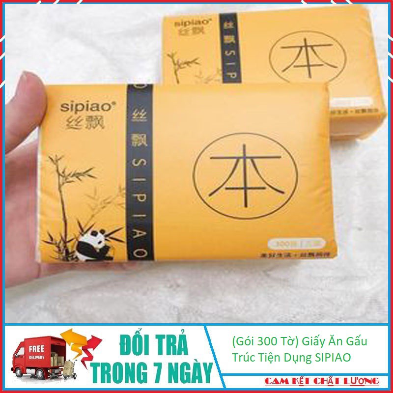 Giấy Ăn Gấu Trúc Tiện Dụng SIPIAO