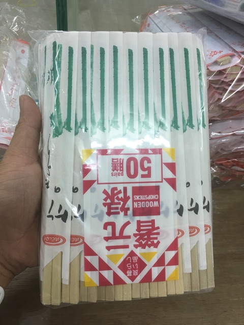 100 Đôi Đũa Gỗ Tách Dùng Một Lần Nhật Bản!!!