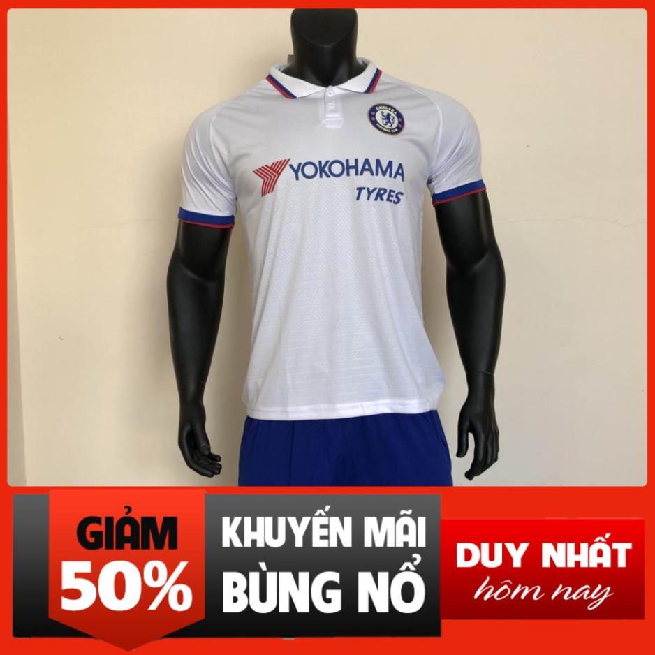 Áo đá bóng CLB Chelsea sân cỏ nhân tạo chính hãng, Áo đấu Chelsea Trắng !