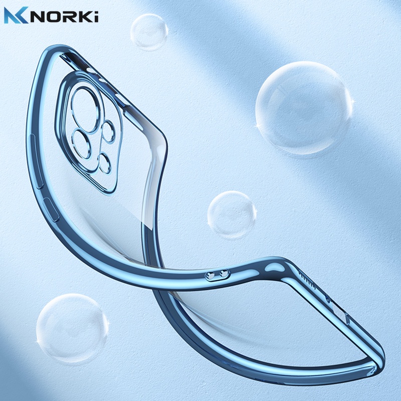 Ốp Điện Thoại TPU Mềm Siêu Mỏng Trong Suốt Mạ Viền Cho OPPO Reno 7Z 7Pro 6 6Pro A58 A54 A55 A74 A94 A95 A96