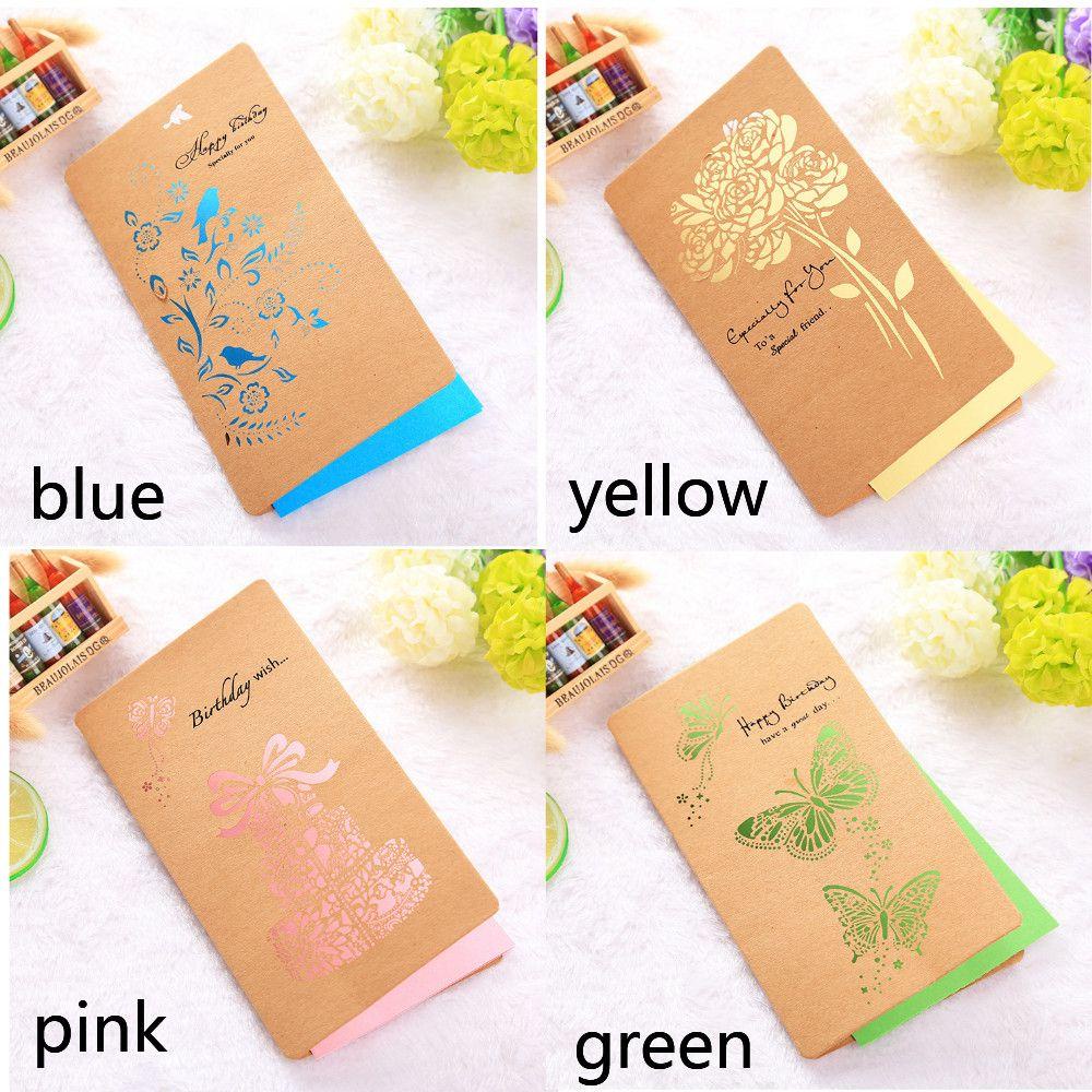 LONTIME Thiệp Chúc Mừng Sinh Nhật / Đám Cưới Bằng Giấy Kraft