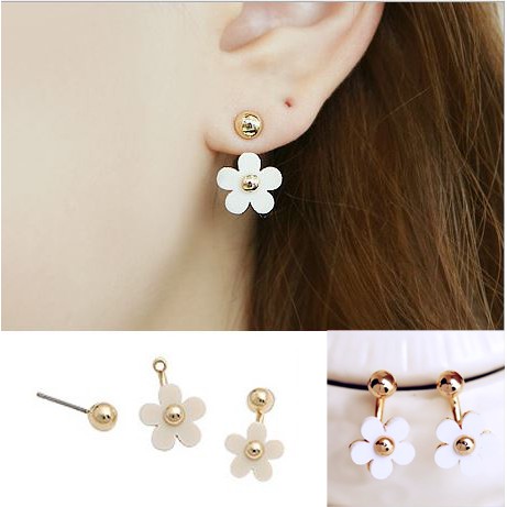 Khuyên tai bông tai hoa mai mùa xuân thời trang phong cách Hàn Quốc i20