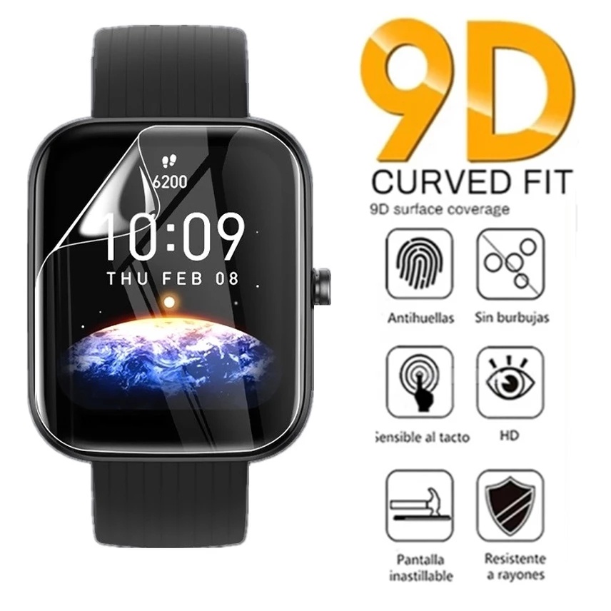 1 Kính Cường Lực Bảo Vệ Mặt Đồng Hồ Thông Minh Amazfit Bip 3 / Bip 3 Pro Kèm Phụ Kiện