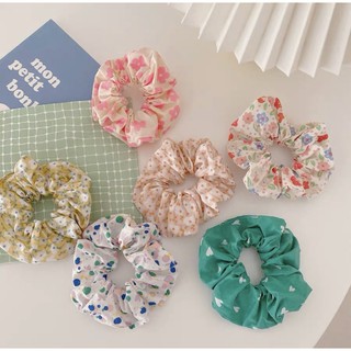 CỘT TÓC SCRUNCHIES - HOẠ TIẾT HOA XINH