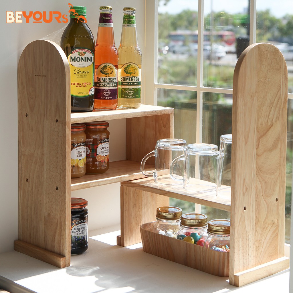 Kệ Bếp Đựng Gia Vị Đa Năng Gỗ BEYOURs Cup Shelf Đồ Dụng Cụ Nhà Bếp Thông Minh