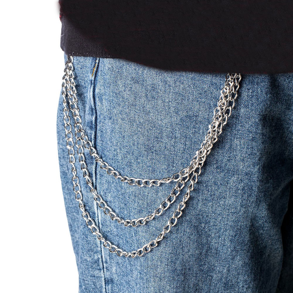 Dây xích nhiều lớp đeo quần jean / ví phong cách punk hip hop cá tính