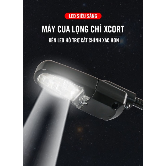 Máy cưa chỉ lọng để bàn XCORT 120W bảo hành chính hãng 12 tháng