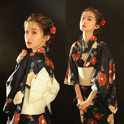 Set Yukata/ Kimono Yimeifang kèm obi nơ