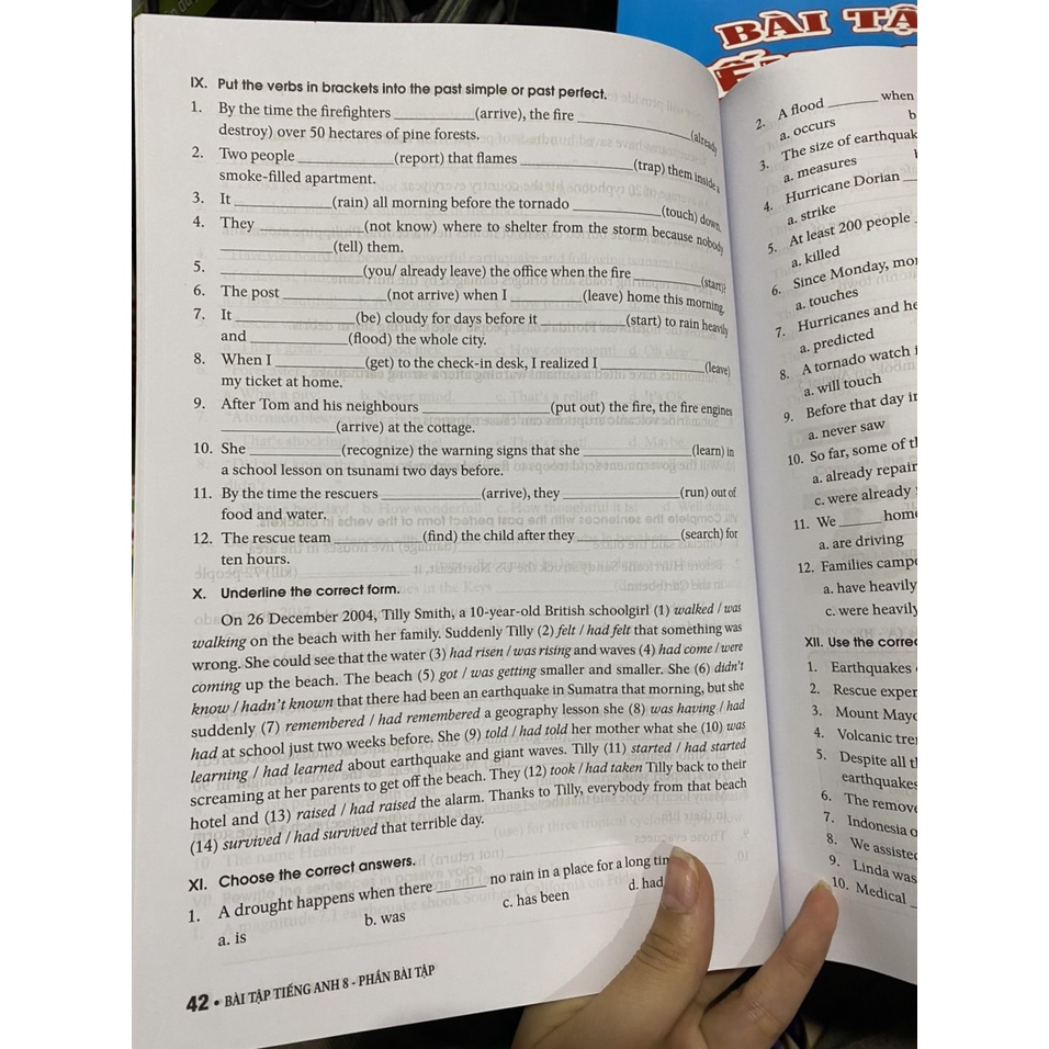 Sách -  Bài tập tiếng anh lớp 8 tập 2 ( không đáp án ) - Theo chương trình mới của bộ giáo dục và đào tạo
