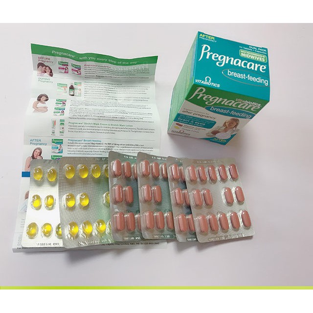 Vitamin Pregnacare breast feeding cho mẹ sau sinh