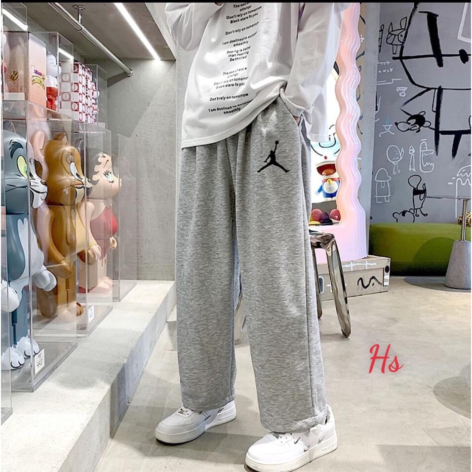 Quần Jogger Nỉ Nam Nữ Dáng Dài Jordan 3 Màu Cực Dễ Phối Đồ  Quần Thun  Dáng Rộng Unisex