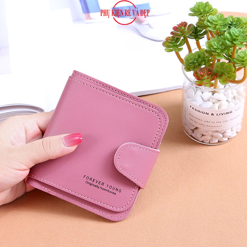 [3 MÀU] Ví Nữ Cầm Tay FOREVER YOUNG Kiểu Dáng Hàn Quốc Mini Nhỏ Gọn, Tiện Dụng