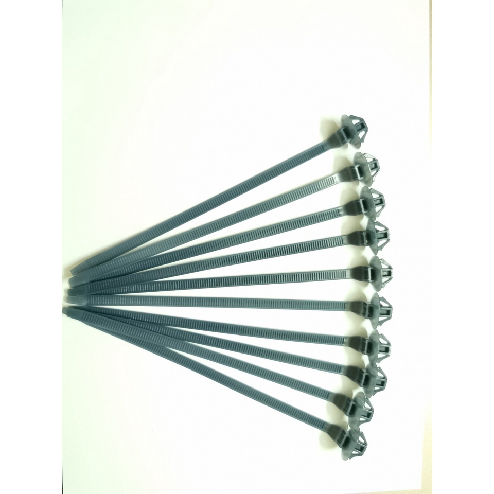 Combo bịch 50 sợi 5 loại dây rút ghim nhựa, dây thít chuyên dùng cho ô tô 5mm×170mm chân lỗ 7mm tròn và dẹp