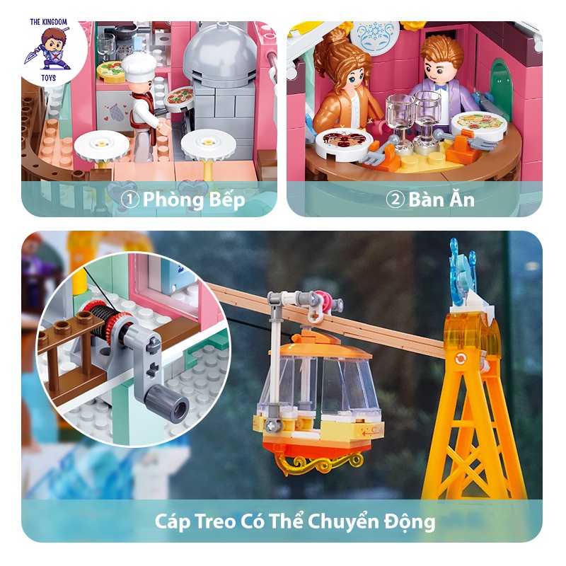 Đồ Chơi Lắp Ráp Friends Mô Hình Khu Trượt Tuyết Cú Hồng Mùa Đông Núi Alps Đồ Chơi Bé Gái B0962