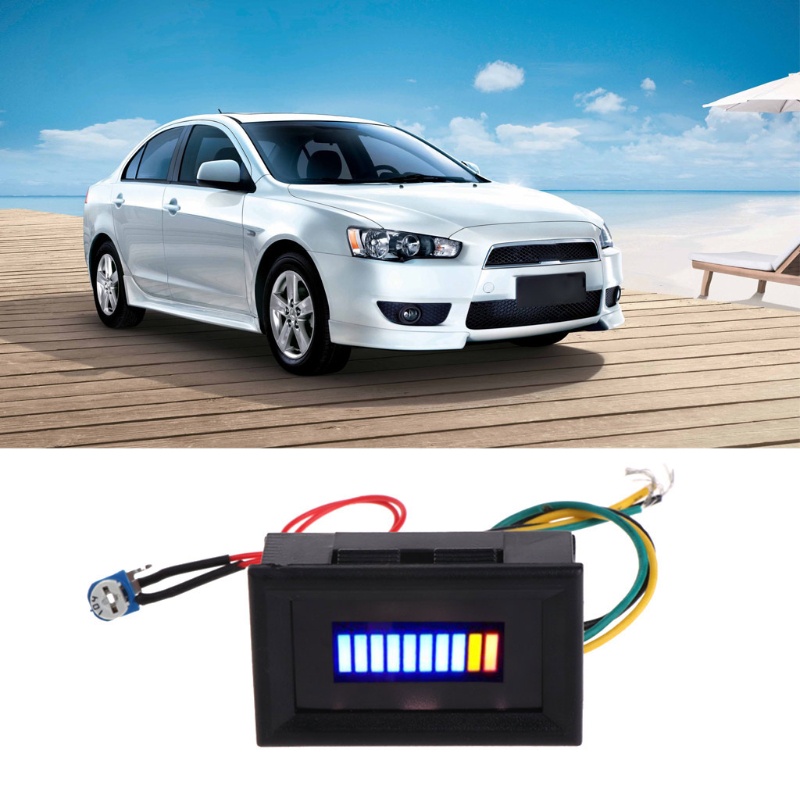 Đồng Hồ Đo Mức Nhiên Liệu 12V Có Đèn LED Hiển Thị Mức Dầu Thông Dụng Cho Xe Hơi Xe Máy