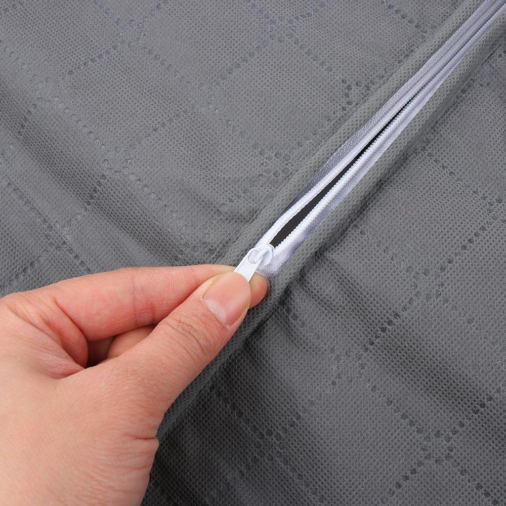 YNATURAL Coffee Color Underbed Clothes Storage Bags Dustproof Wardrobe Folding Closet Organizer Clothes Storage Bag for Pillow Quilt Blanket Bedding Non-woven Fabric Multifunctional Storage Bag Zipped Organizer Box