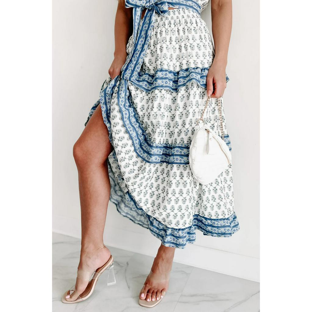 Hàng xuất xịn - Chân váy hoa maxi Blupep xuất xịn
