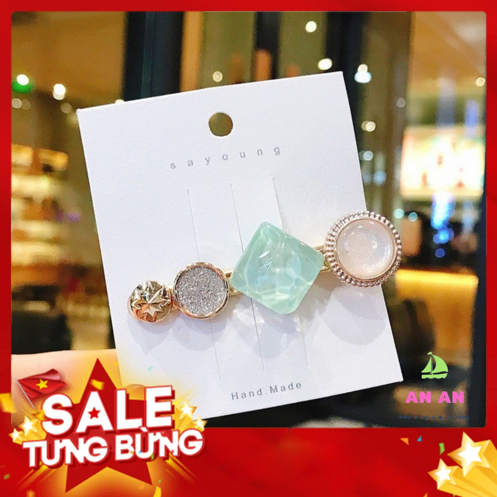 [MỚI SALE]SET Ghim Kẹp Tóc Đính Đá Nhiều Màu Sang Trọng Phong Cách Hàn Quốc cho các bạn nữ phụ kiện tóc giá rẻ TO11-SET8