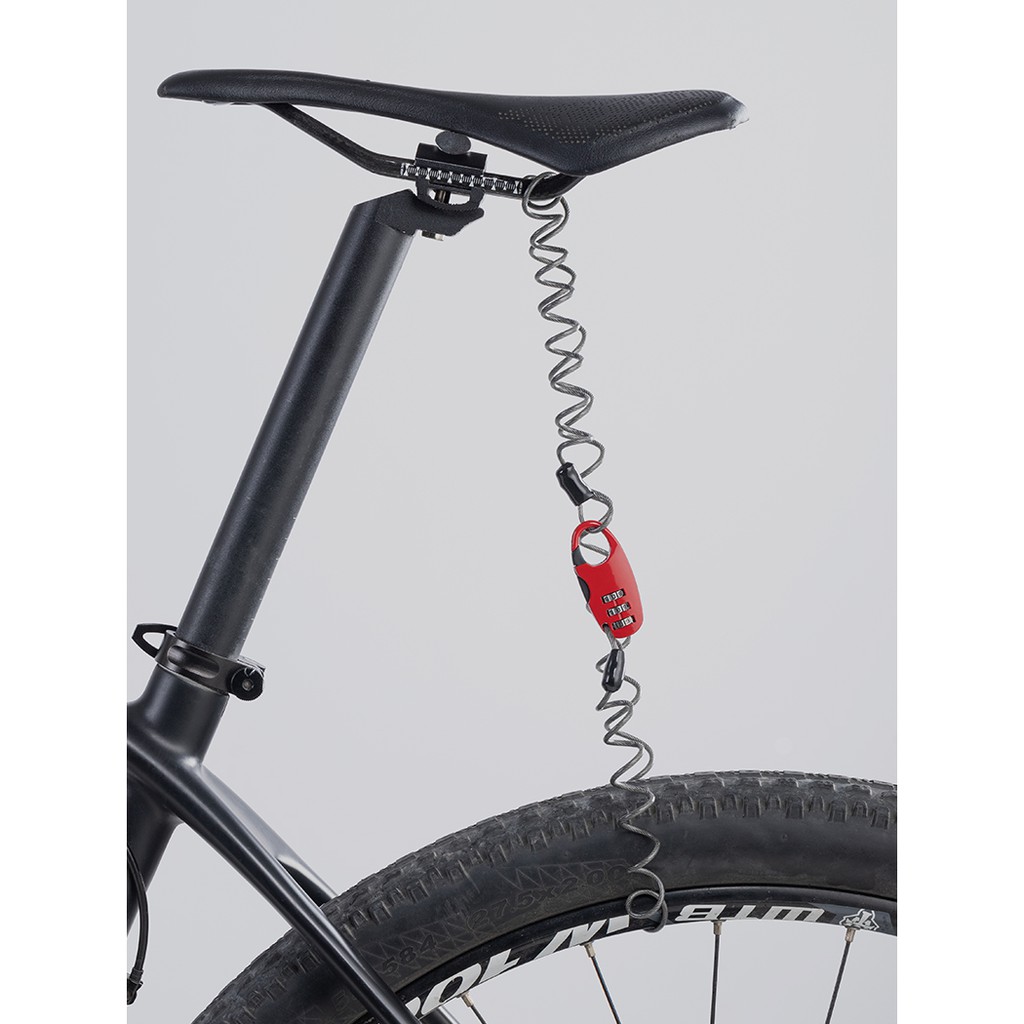 Khóa mật khẩu Rockbros dài 90cm nặng 45g cho xe đạp tiện dụng