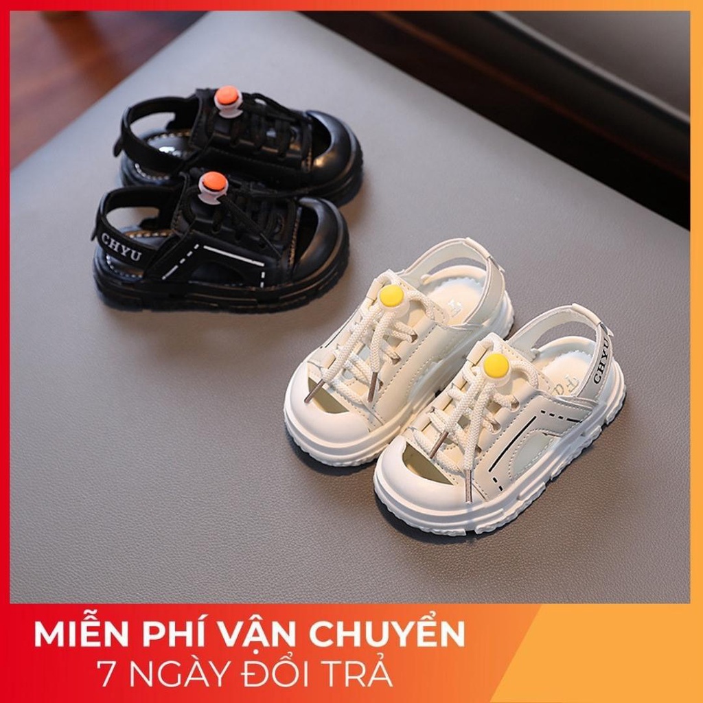 Dép quai hậu chống vấp da mềm 2022 mã M216 Quảng Châu cao cấp cho bé từ 1 đến 7 tuổi