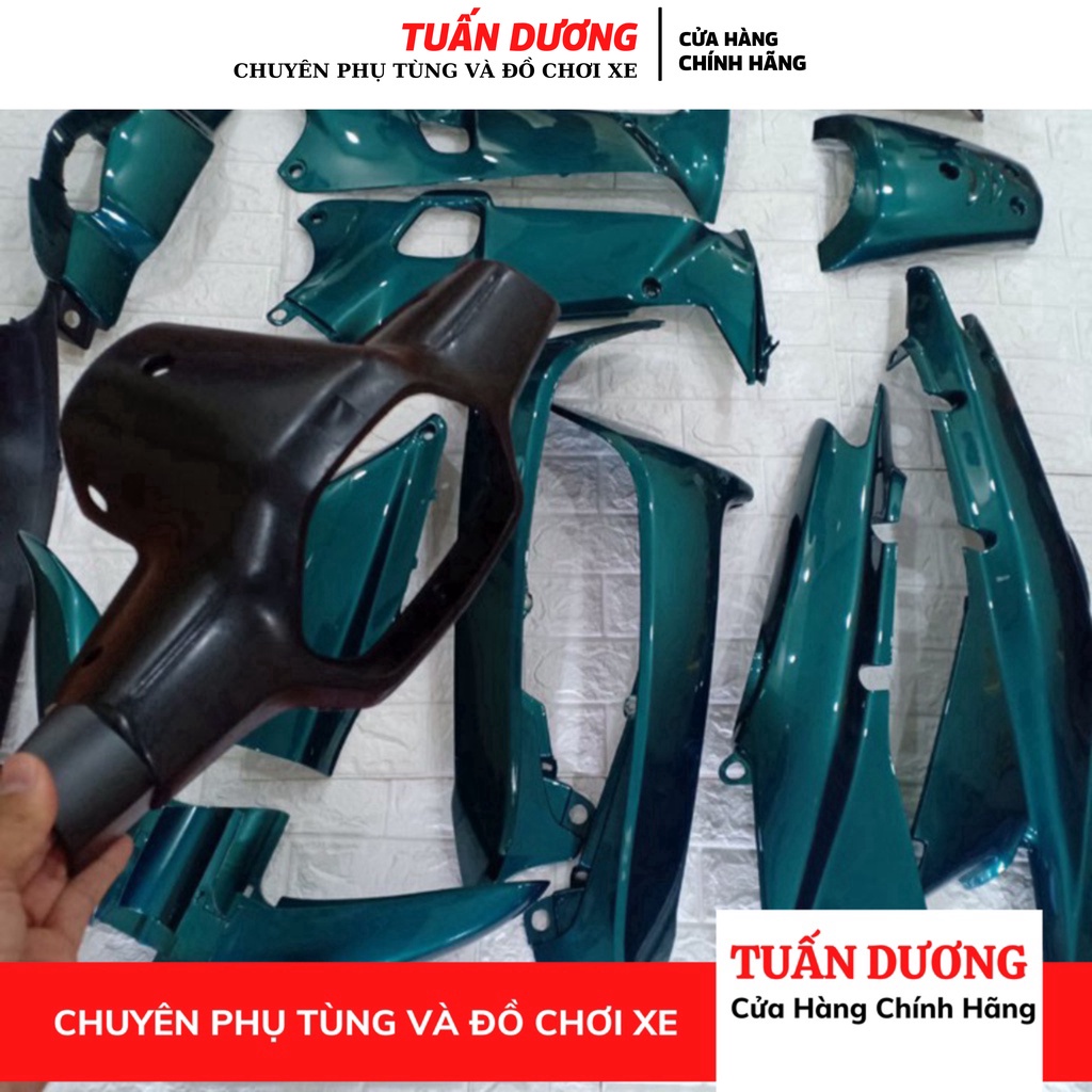 Bộ NHỰA -dàn áo xe Wave THÁI - Wave đèn pha 1 mắt, Wave ZX, WAVE anpha - wave 110 đời 2002-2006
