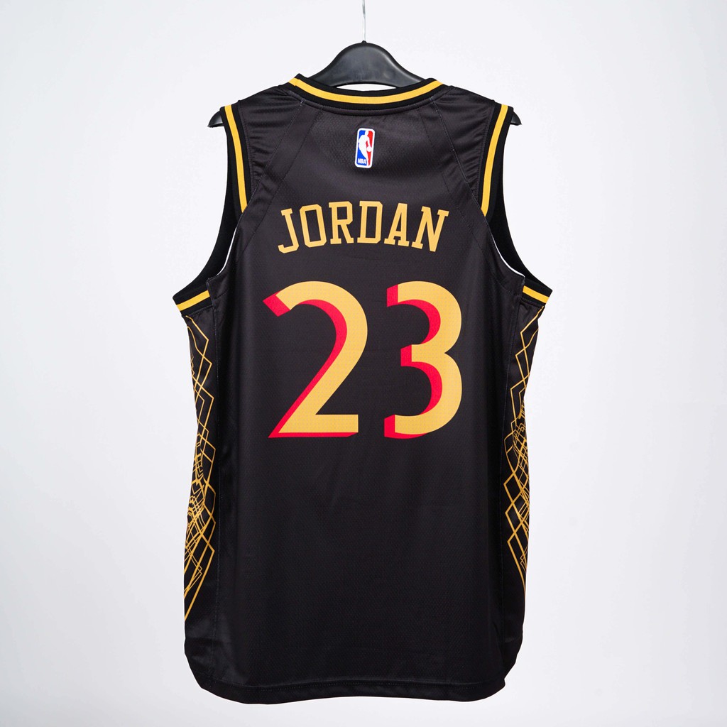 Đồ bóng rổ thêu Actee Chicago Bulls màu Đen