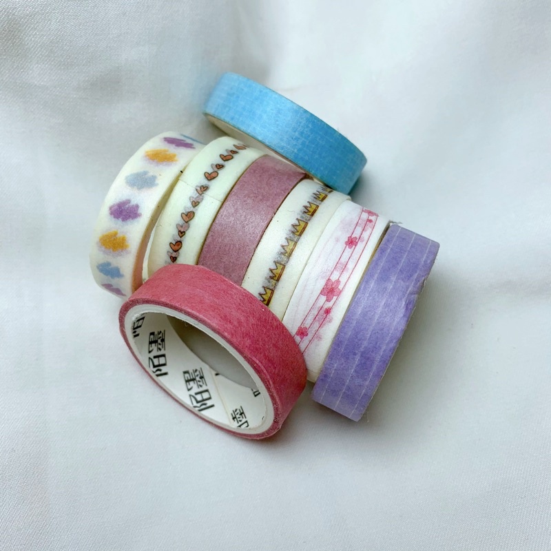 Băng keo washi tape 1cm x 2m